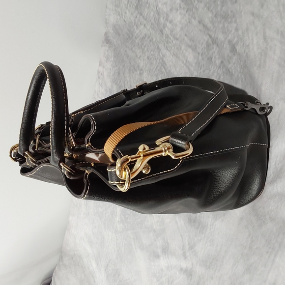 Dooney & Bourke Lucca Pebble Leather Large Barlow Tote in Black - Picture 10 of 10